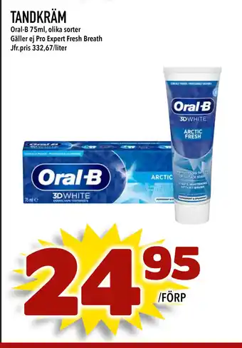 Nelins TANDKRÄM erbjuda