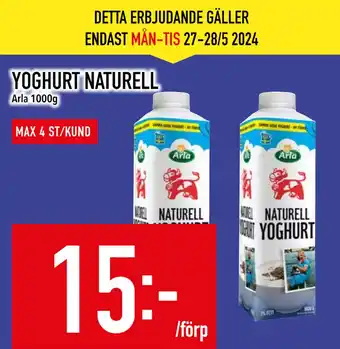 Matdax YOGHURT NATURELL erbjuda