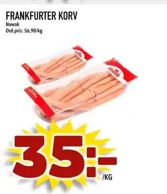 Din Mat FRANKFURTER KORV erbjuda