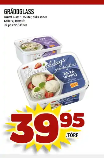 Matdax GRÄDDGLASS erbjuda