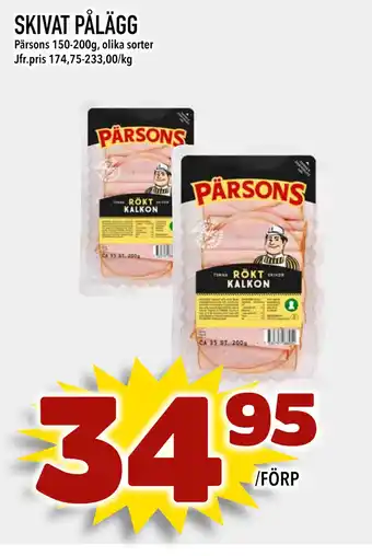 Din Mat SKIVAT PÅLÄGG erbjuda