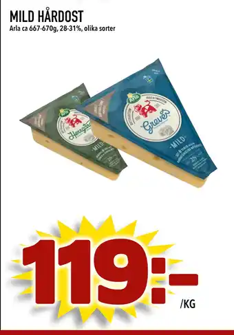 Din Mat MILD HÅRDOST erbjuda