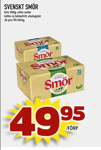Din Mat SVENSKT SMÖR erbjuda
