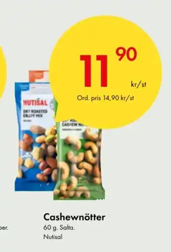 Snabbgross Cashewnötter erbjuda