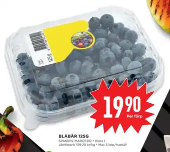 Willys Hemma BLÅBÄR 125G erbjuda