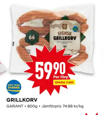 Willys GRILLKORV erbjuda