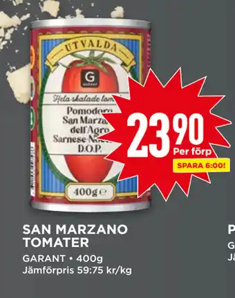 Willys SAN MARZANO TOMATER erbjuda