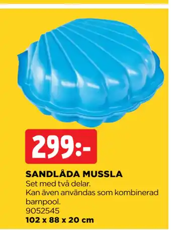 Jem&Fix SANDLÅDA MUSSLA erbjuda
