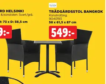 Jem&Fix TRÄDGÅRDSSTOL BANGKOK erbjuda