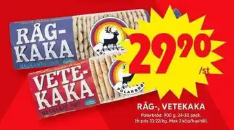 RÅG-, VETEKAKA