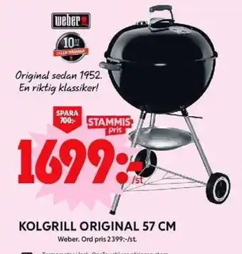 ICA Maxi KOLGRILL ORIGINAL 57 CM erbjuda