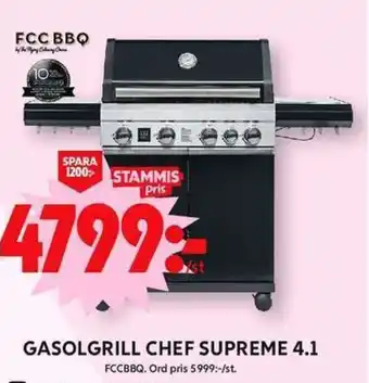 ICA Maxi GASOLGRILL CHEF SUPREME 4.1 erbjuda
