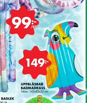 ÖoB UPPBLÅSBAR BADMADRASS erbjuda