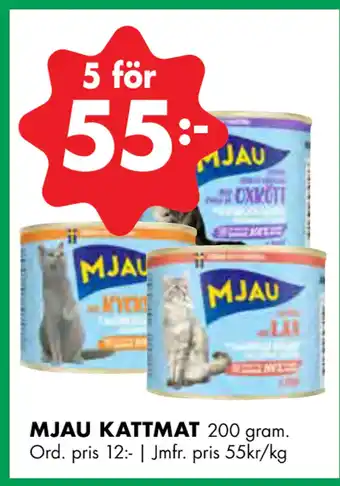 ÖoB MJAU KATTMAT erbjuda