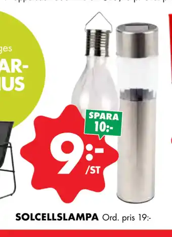 ÖoB SOLCELLSLAMPA erbjuda