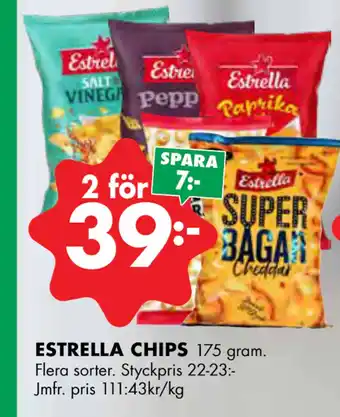 ÖoB ESTRELLA CHIPS erbjuda