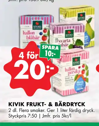 KIVIK FRUKT- & BÄRDRYCK