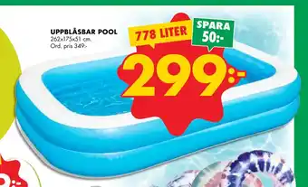 ÖoB UPPBLÅSBAR POOL erbjuda