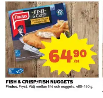 Coop Fish & crisp fiskpinnar erbjuda