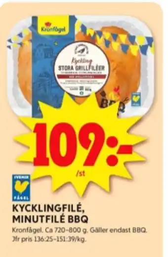 ICA Kvantum Kronfågel kycklingfilé erbjuda