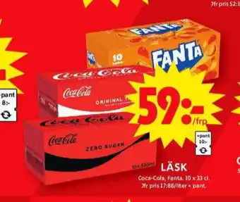 ICA Maxi Coca cola läskedryck erbjuda