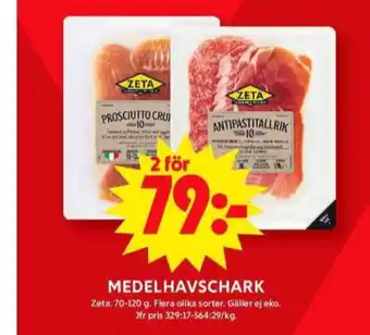 ICA Maxi Zeta prosciutto erbjuda