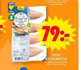 ICA Maxi Kronfågel kycklingfilé erbjuda