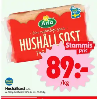 ICA Nära Arla hushållsost erbjuda