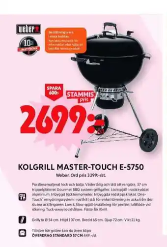 ICA Maxi Weber klotgrill erbjuda