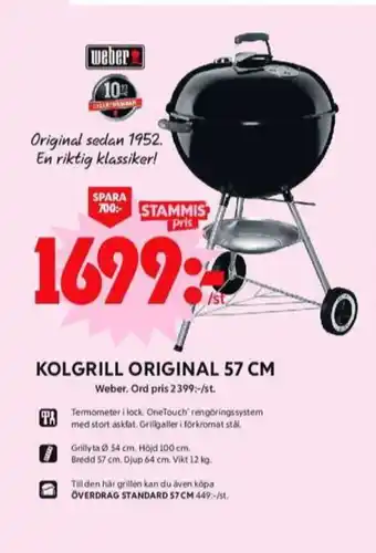 ICA Maxi Weber klotgrill erbjuda