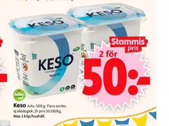 ICA Supermarket Keso cottage cheese erbjuda