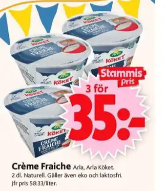 ICA Supermarket Arla köket crème fraiche erbjuda