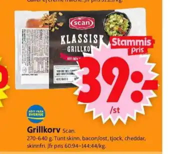 ICA Supermarket Scan grillkorv erbjuda