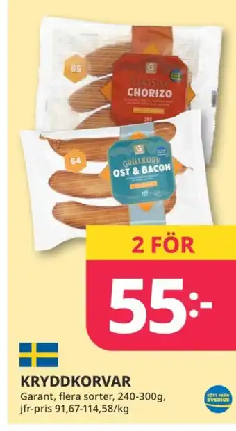 Tempo Garant bratwurst erbjuda