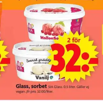 ICA Supermarket Sia gräddglass erbjuda
