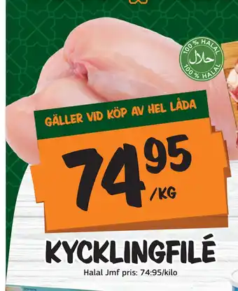 Bazaar Food market KYCKLINGFILÉ erbjuda