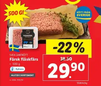Lidl Färsk fläskfärs erbjuda