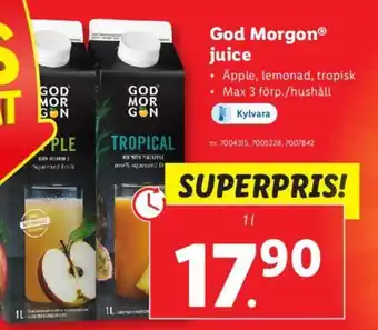Lidl God Morgon juice erbjuda