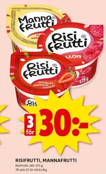 ICA Kvantum RISIFRUTTI, MANNAFRUTTI erbjuda