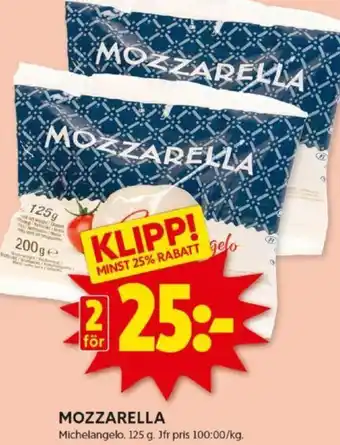 ICA Kvantum MOZZARELLA erbjuda