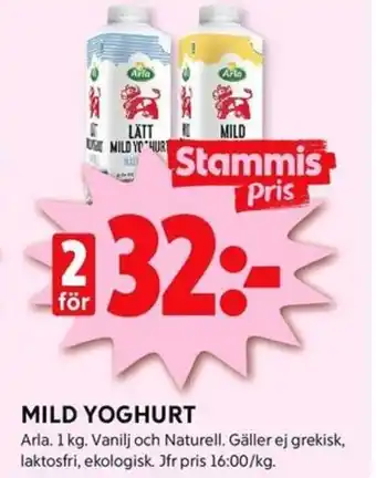 ICA Kvantum MILD YOGHURT erbjuda