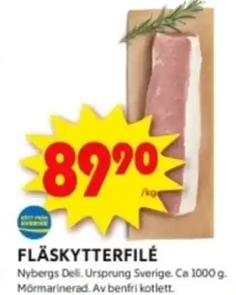 ICA Kvantum FLÄSKYTTERFILÉ erbjuda