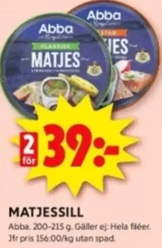 ICA Kvantum MATJESSILL erbjuda