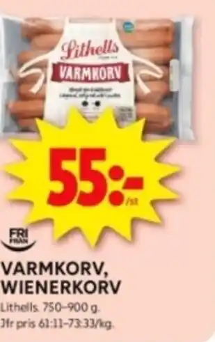 ICA Kvantum VARMKORV, WIENERKORV erbjuda