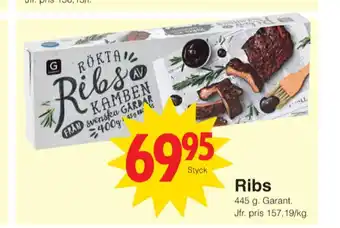 Matöppet Garant spareribs erbjuda