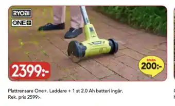Bo Ohlsson Ryobi plattrensare erbjuda