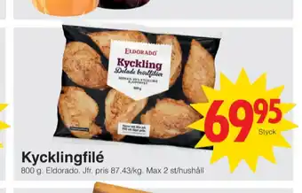 Matöppet Eldorado kycklingbröstfilé erbjuda