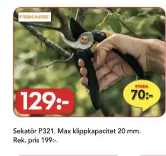 Bo Ohlsson Fiskars sekatör erbjuda