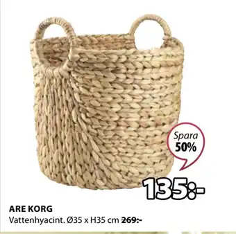 JYSK ARE KORG erbjuda