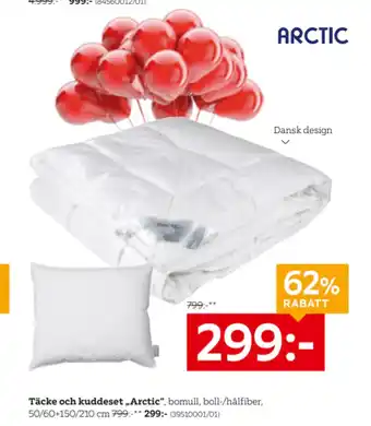 XXXLutz Täcke och kuddeset „Arctic“ erbjuda